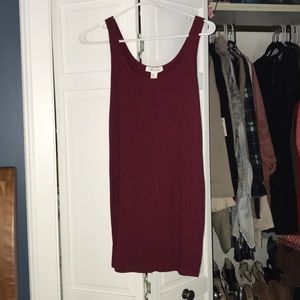 Burgundy Bodycon Dress